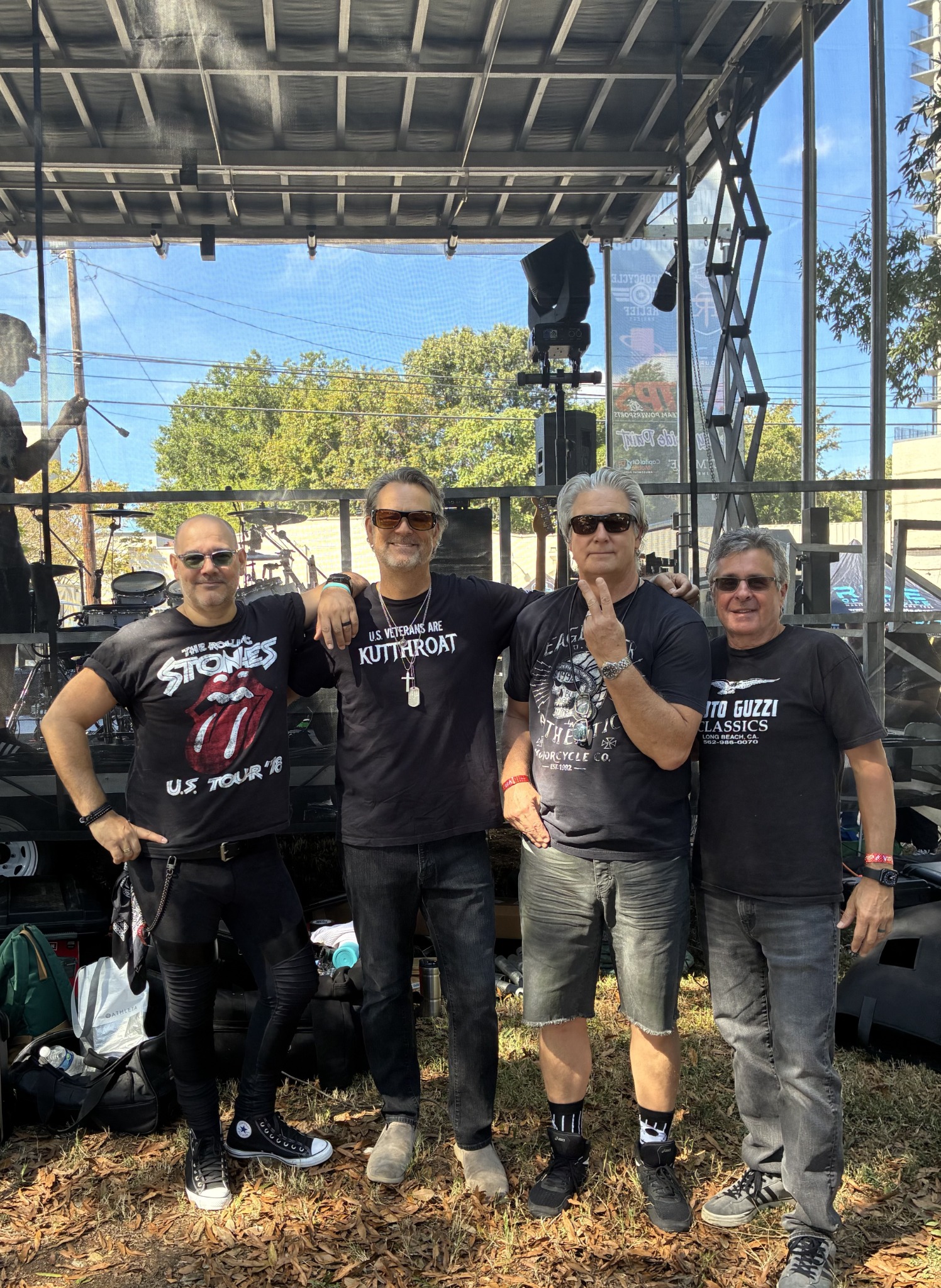 BURNOUT band photo on stage