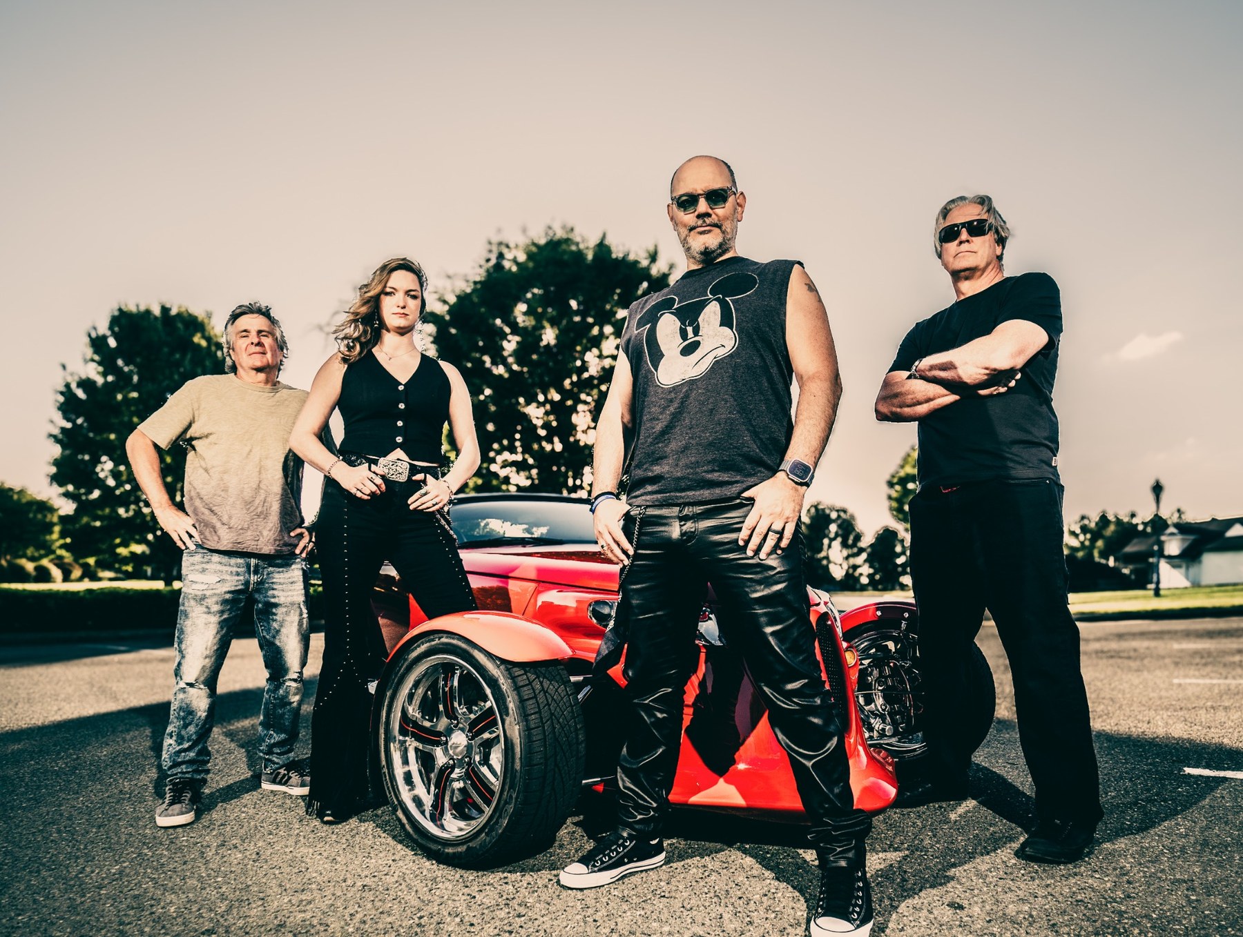 BURNOUT low-angle band promo photo